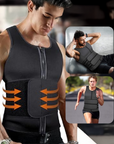 CoreAbFlex™ |Heren Sauna Vest- Taille Trainer – Maximaliseer Je Vetverbranding