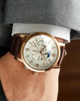 AGR™ Luxe lederen quartzhorloge