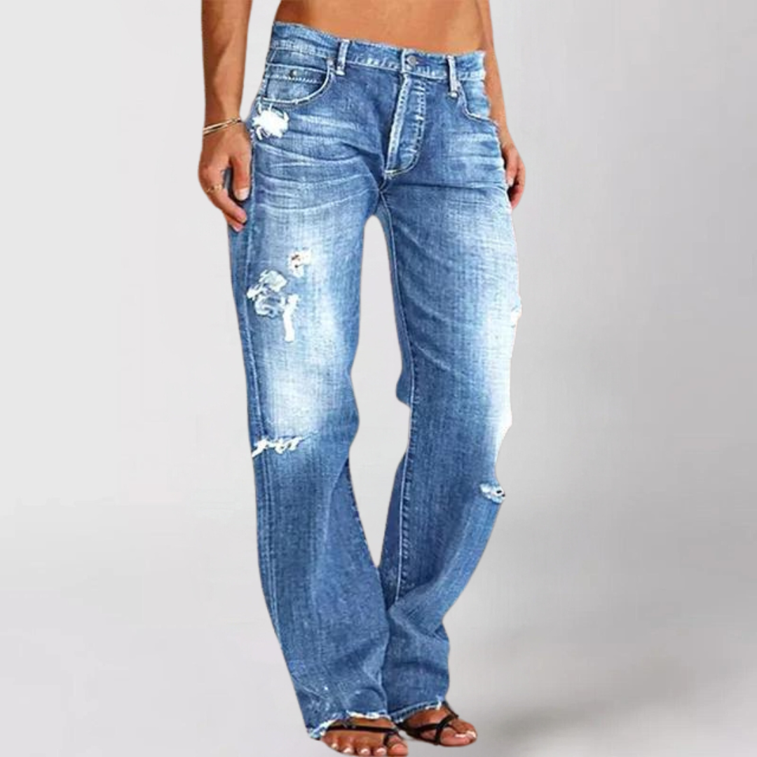 Viktoria™ - Loose, wide denim jeans for women