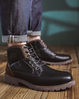 Antoine™ Vintage Leren Boots – Tijdloze Stijl en Comfort