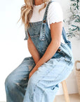 Rosemary™ | Losse jeans-overall in used-look