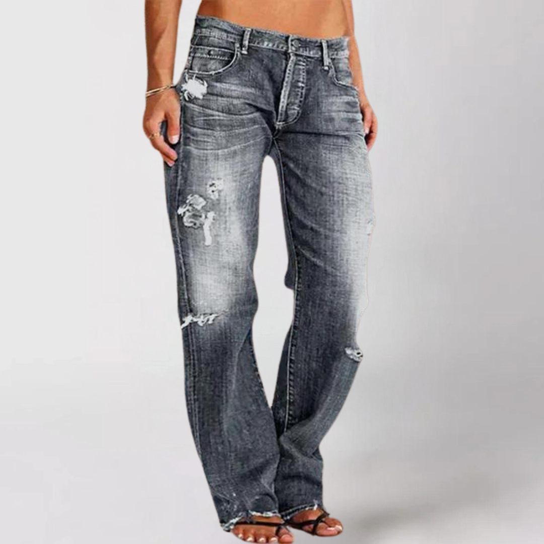 Viktoria™ - Loose, wide denim jeans for women