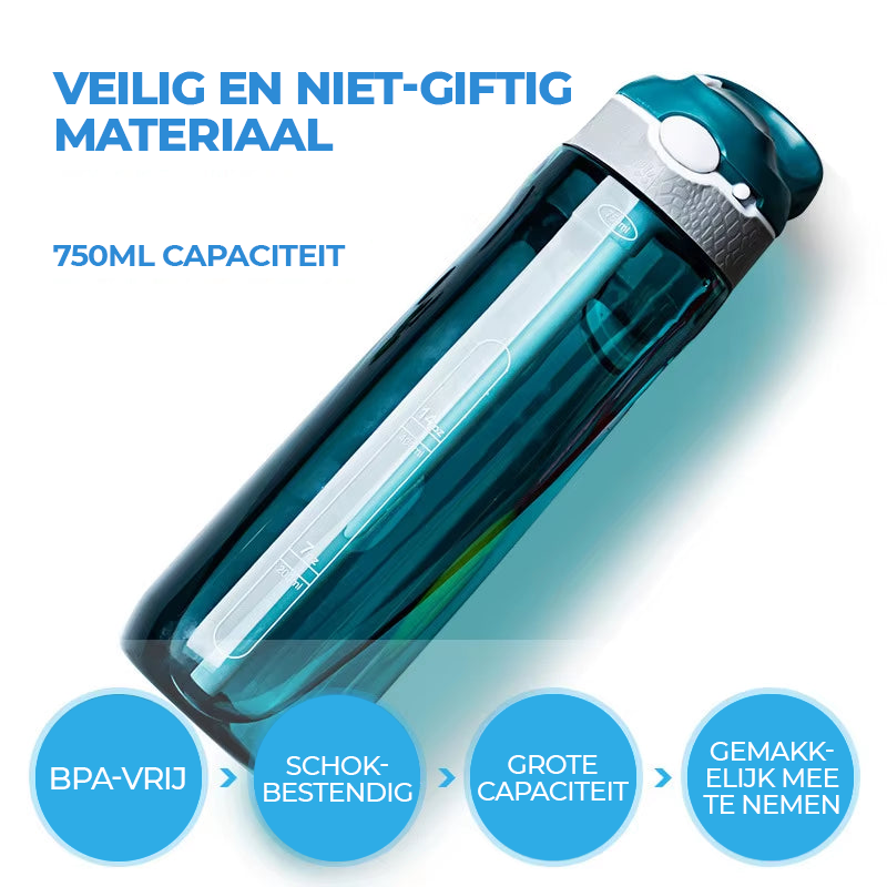 Waterfilter Fles 750ML - Outdoor &amp; Noodvoorziening