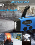 Multifunctionele Solar Hand Crank Radio 2000mAh - Noodkit