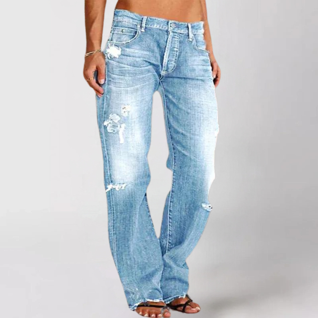 Viktoria™ - Loose, wide denim jeans for women