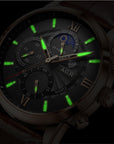 AGR™ Luxe lederen quartzhorloge