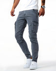 Dominic™ | Elastische denim cargobroek