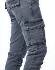 Dominic™ | Elastische denim cargobroek