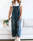 Rosemary™ | Losse jeans-overall in used-look