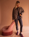 Savina™ | Trendy Leopard Bomberjack