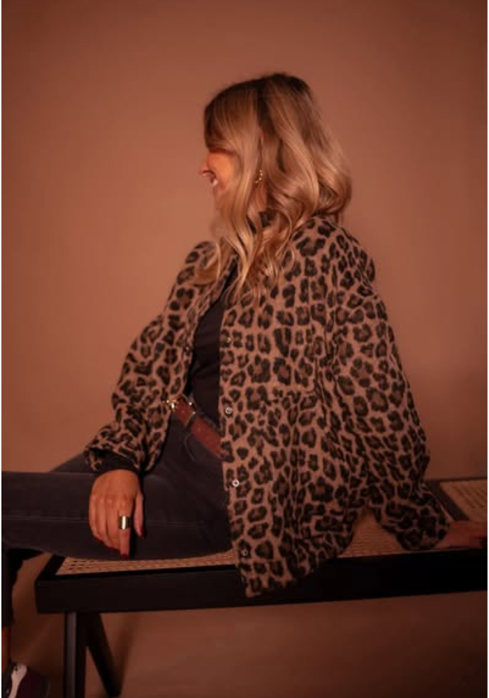 Savina™ | Trendy Leopard Bomberjack