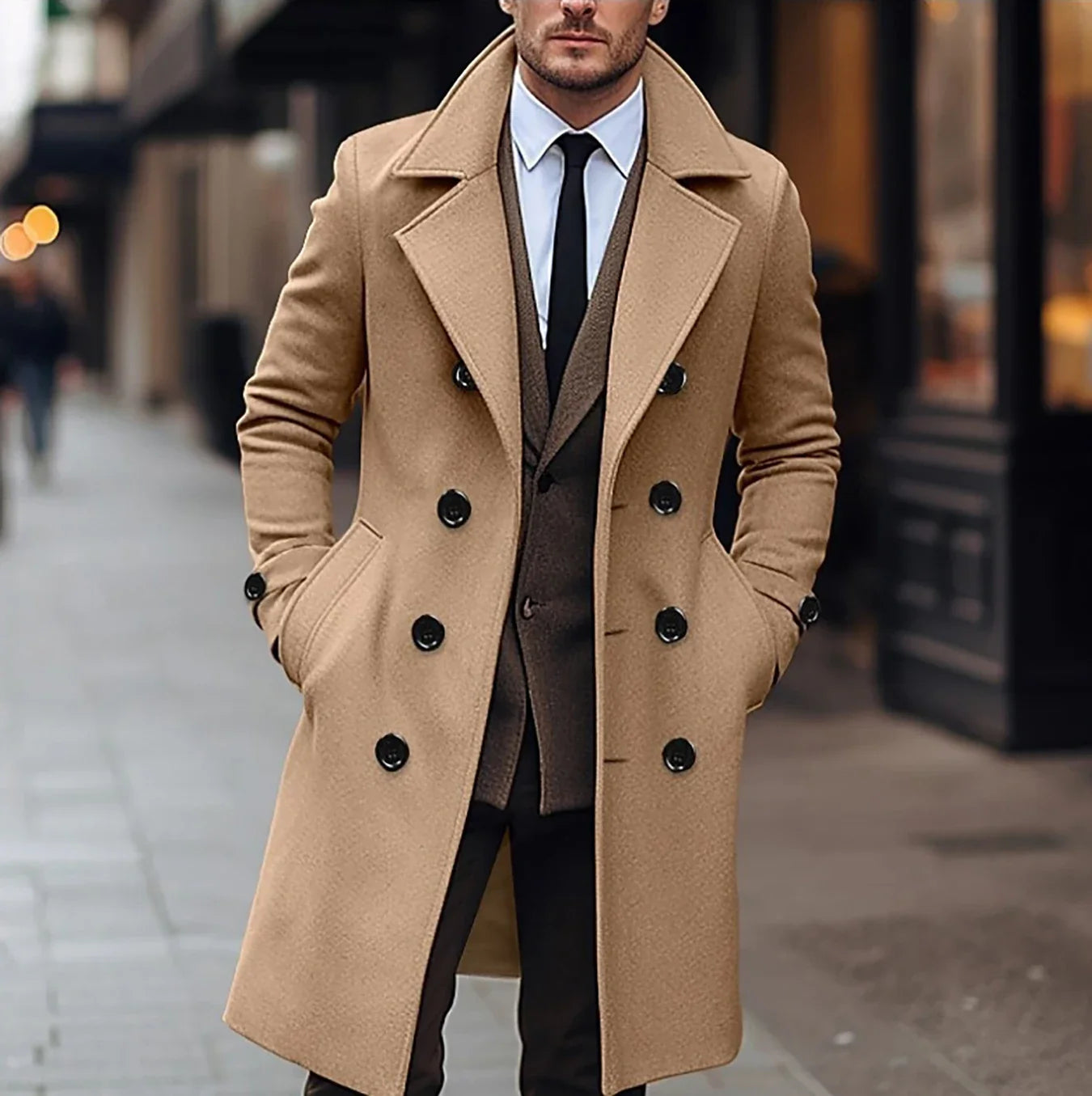 Jacopo™ | Chique Heren Trenchcoat