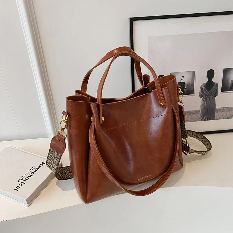 Daria™ | Elegante leren tas met twee riemen