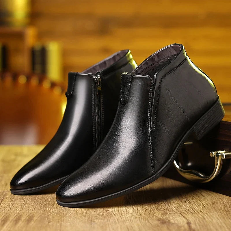 Pierre™ | Chique Leren Boots met Rits