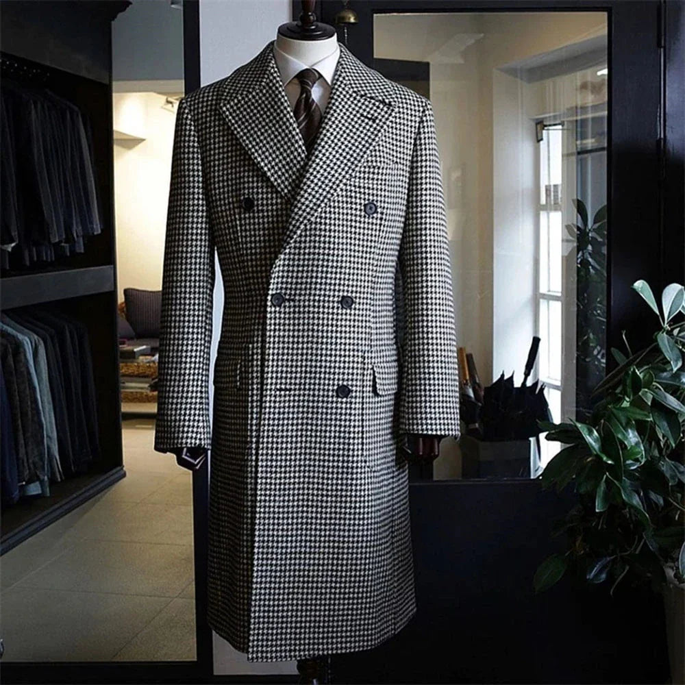 Bruno™ | Houndstooth Trenchcoat