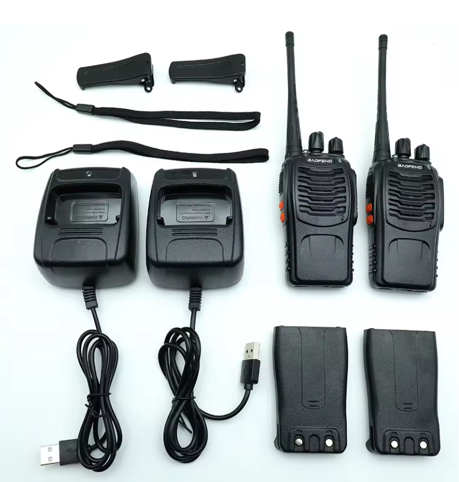 Baofeng BF-88E Walkie-Talkie Set - 2 Stuks, Gebruiksvriendelijk en Licentievrij