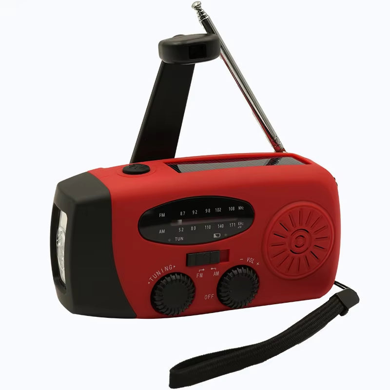 Multifunctionele Solar Hand Crank Radio 2000mAh - Noodkit