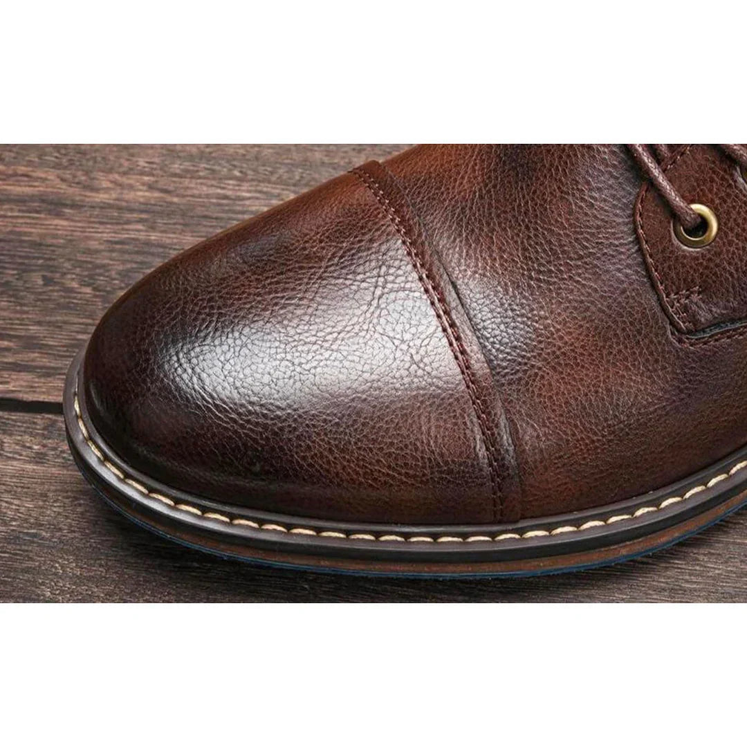 Glenn™ | Klassieke Leren Oxford-Boots voor Tijdloze Elegant